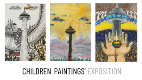 Children painting exposition tv tower