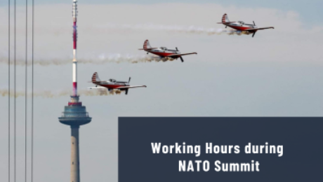 NATO TV bokšto darbo laikas