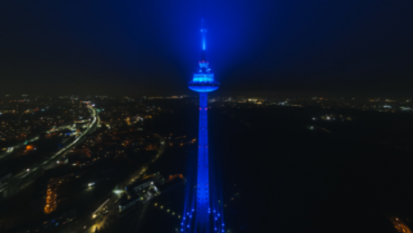 TV bokštas Nato apšvietimas